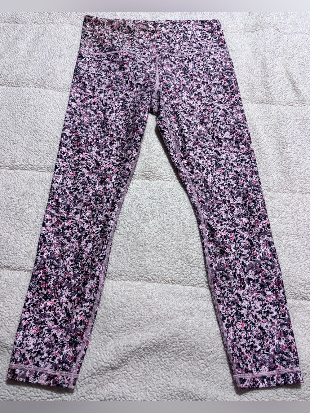 Athleta Pink, Black & White Speckled Leggings